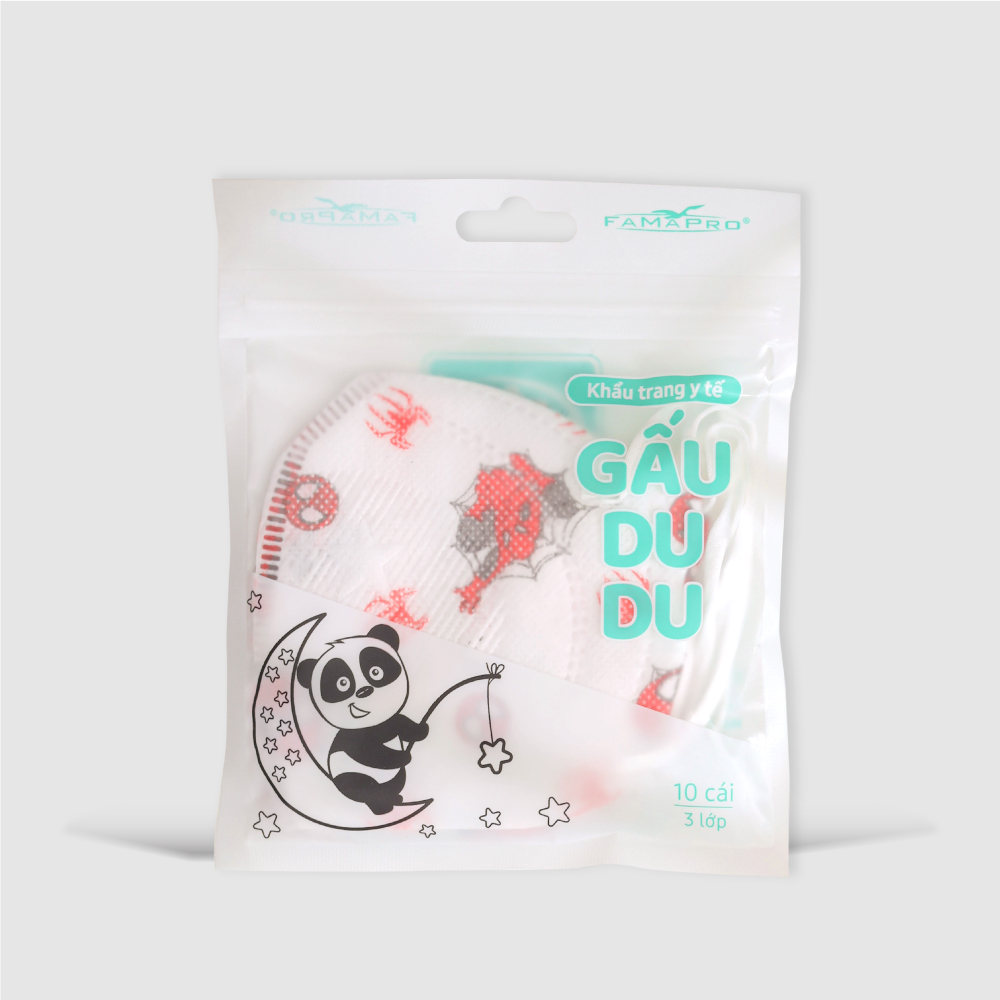 Khẩu trang Gấu Dudu Kids Famapro