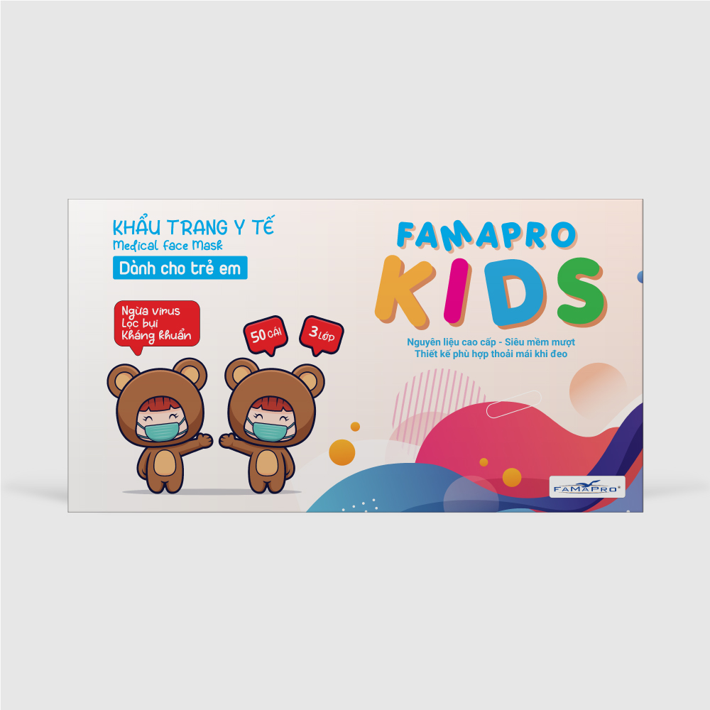 Khẩu trang Y Tế trẻ em Famapro