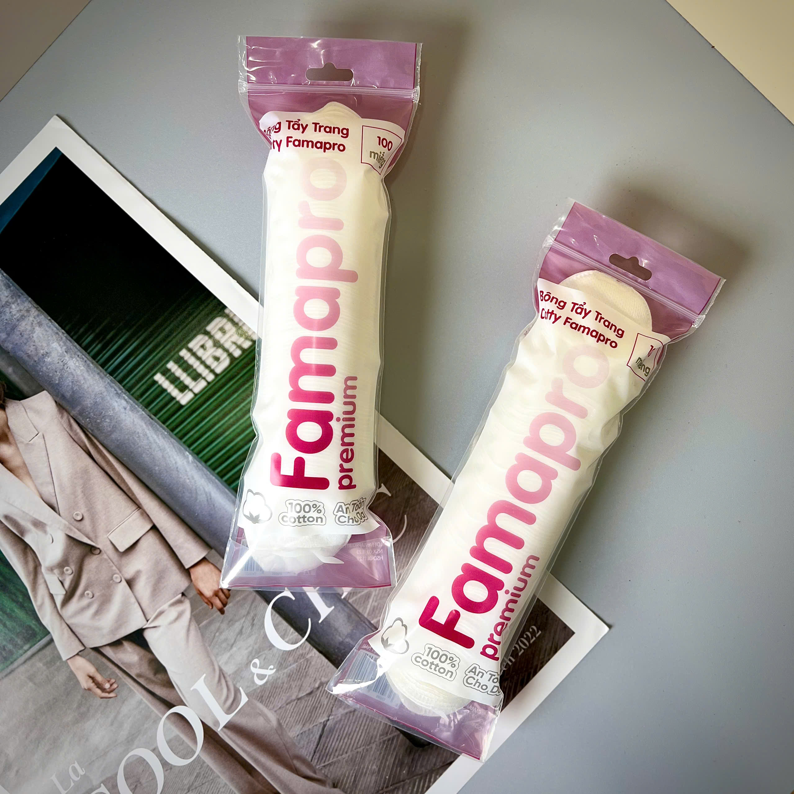 Bông tẩy trang Cotty Famapro (Miếng Tròn)