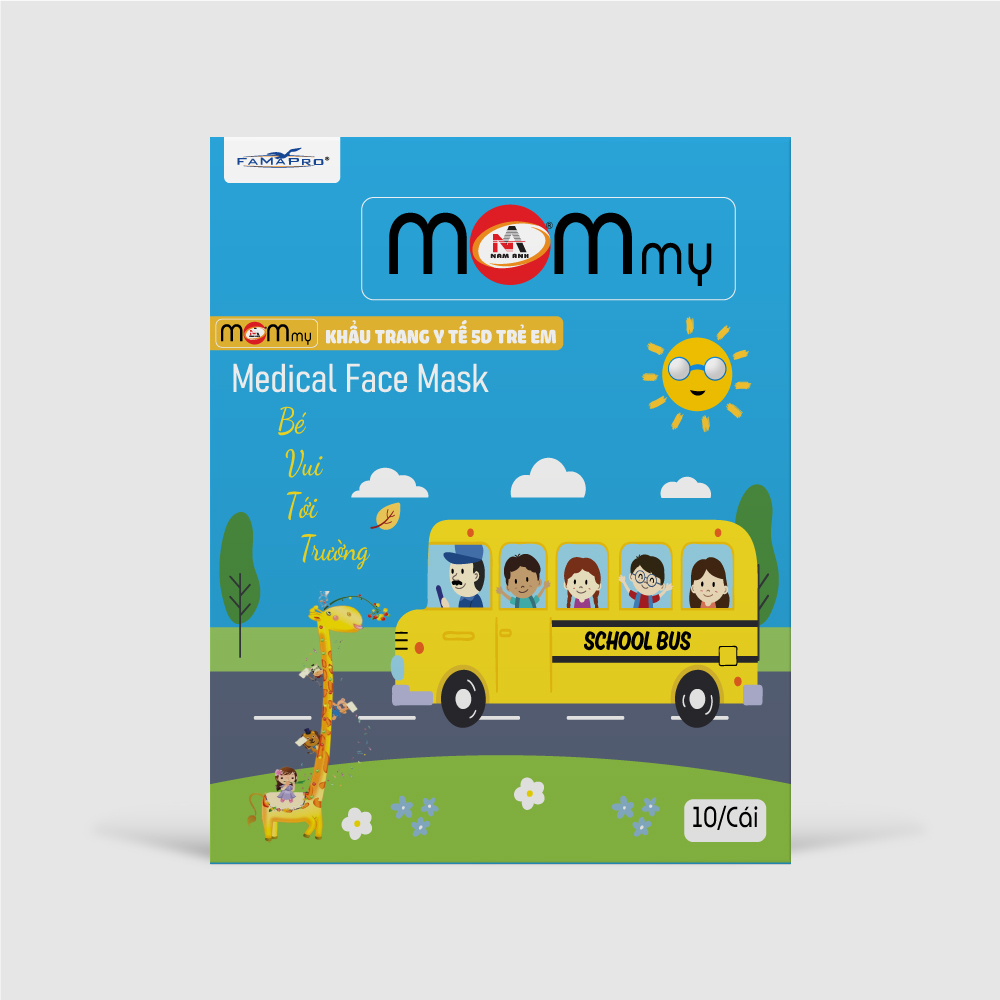 Khẩu trang trẻ em Mommy Famapro