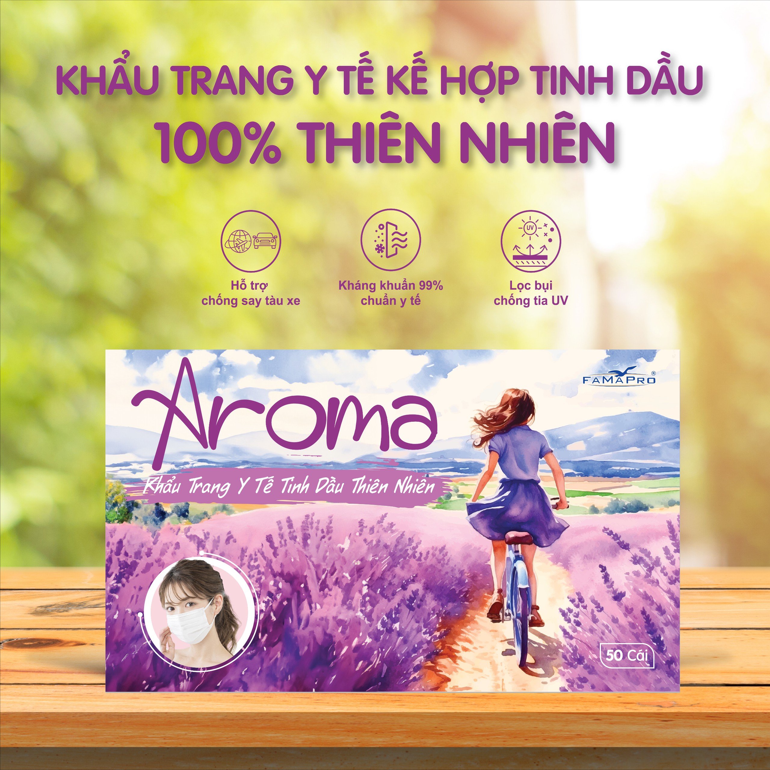 Khẩu trang tinh dầu Aroma