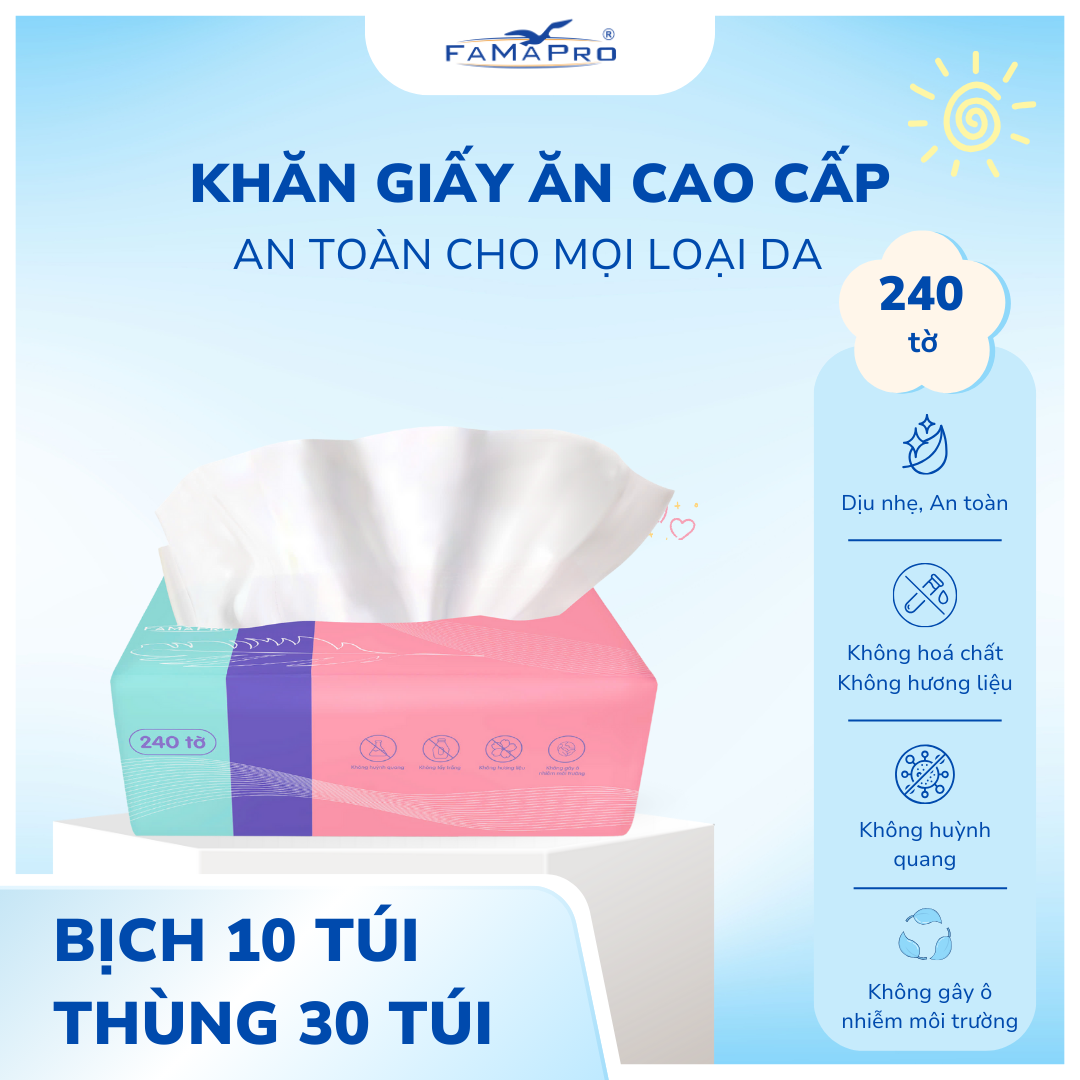 Khăn giấy ăn cao cấp Famapro Tissue